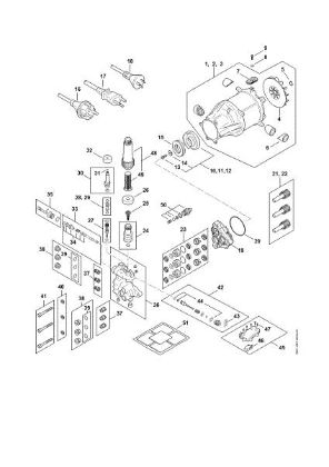 Bild von Elektromotor, Anschlussleitung, Ventilblock, Pumpe RE 150 RE 150