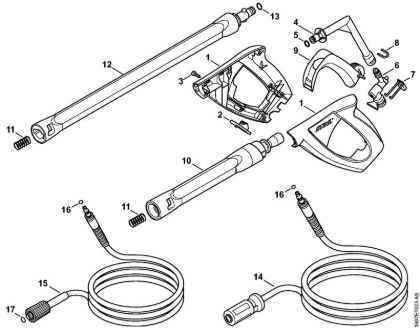 Elektro-Hochdruckreiniger (RE) RE 163 PLUS Pistole, Strahlrohr der Marke Stihl