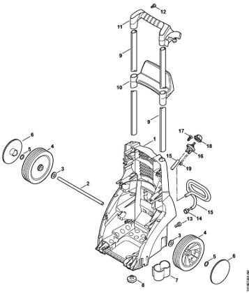Elektro-Hochdruckreiniger (RE) RE 230 Fahrwagen der Marke Stihl