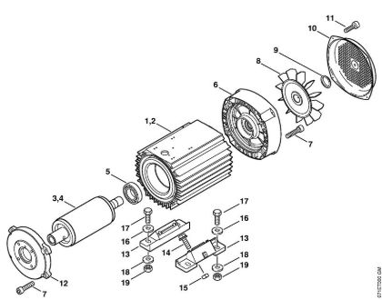 Elektro-Hochdruckreiniger (RE) RE 461 PLUS Elektromotor der Marke Stihl