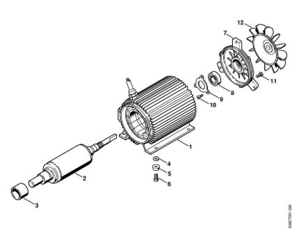 Elektro-Hochdruckreiniger (RE) RE 500 W Elektromotor der Marke Stihl