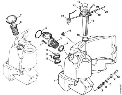 Elektro-Hochdruckreiniger (RE) RE 661 Brennstofftank der Marke Stihl