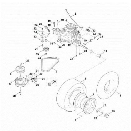 Bild von H - Getriebe, Hinterrad RT 4082.0