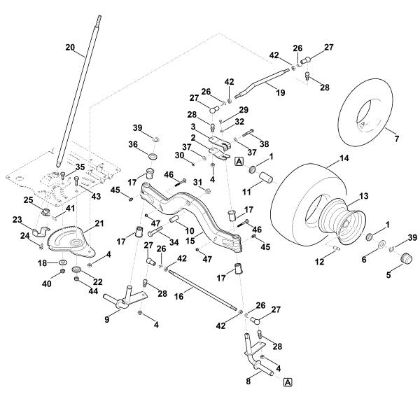 Bild von E - Lenkung, Vorderrad RT 4097.0 SX