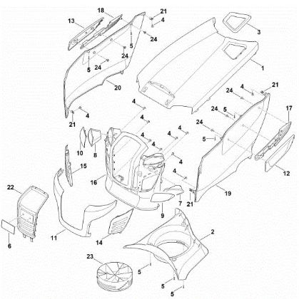 Bild von D - Motorhaube RT 4097.1 SX