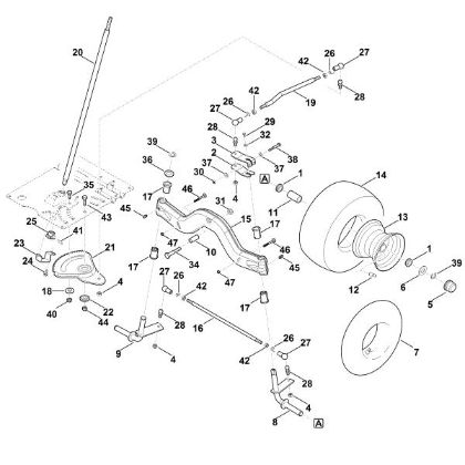 Bild von E - Lenkung, Vorderrad RT 5097.0 C
