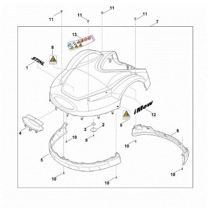 Bild von A - Abdeckhaube RMI 632.0 PC