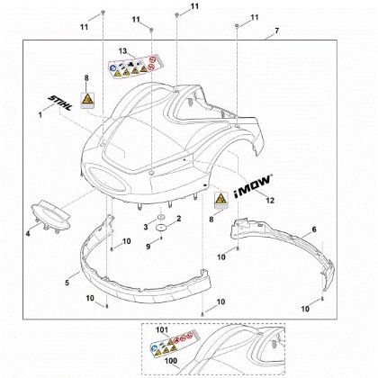 Bild von A - Abdeckhaube RMI 632.1 PC
