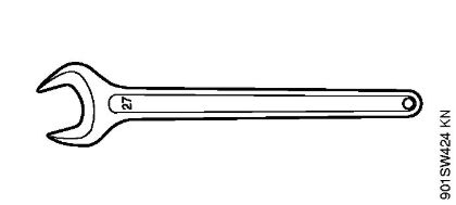 Spezialgeräte (PC, SP, MC) SP 401 Schlüssel DIN894-27 der Marke Stihl
