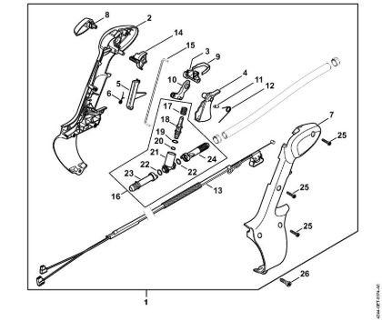 Sprühgeräte (SR) SR 430 Bedienungsgriff der Marke Stihl