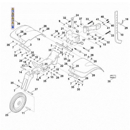 Bild von C - Abdeckung, Fahrwerk MH 600.1