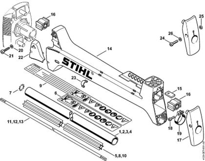 Freischneider FS 400-K Schaft der Marke Stihl