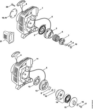 Motorsensen (FS) FS 45 C-E Anwerfvorrichtung ErgoStart der Marke Stihl